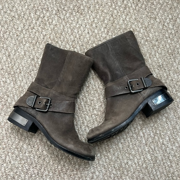 Vince Camuto brown Moto boots size 7 - Picture 1 of 13